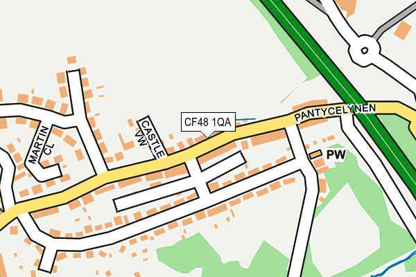 CF48 1QA map - OS OpenMap – Local (Ordnance Survey)