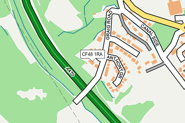 CF48 1RA map - OS OpenMap – Local (Ordnance Survey)