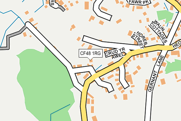 CF48 1RG map - OS OpenMap – Local (Ordnance Survey)