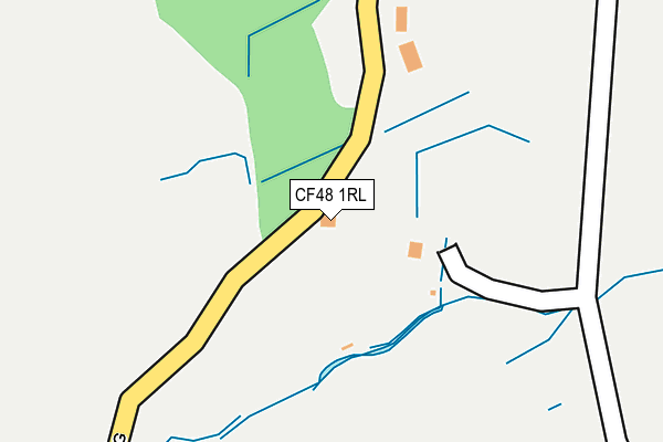 CF48 1RL map - OS OpenMap – Local (Ordnance Survey)