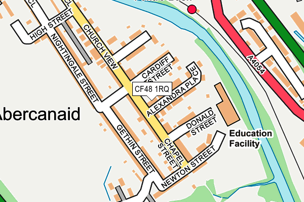 CF48 1RQ map - OS OpenMap – Local (Ordnance Survey)