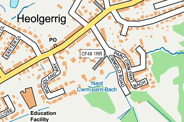 CF48 1RR map - OS OpenMap – Local (Ordnance Survey)
