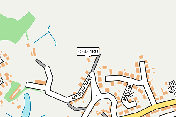 CF48 1RU map - OS OpenMap – Local (Ordnance Survey)