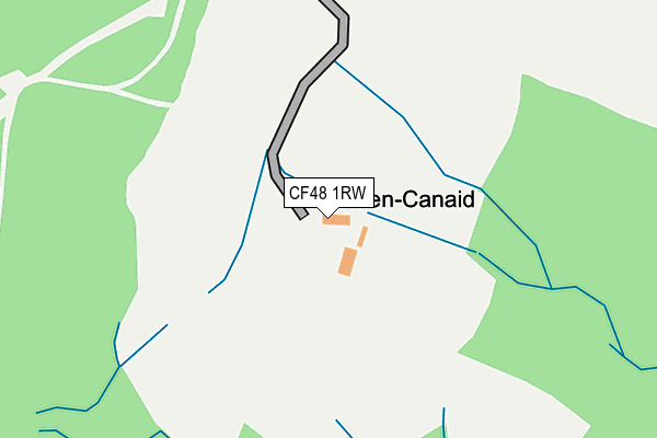 CF48 1RW map - OS OpenMap – Local (Ordnance Survey)