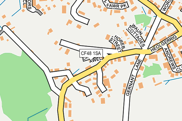 CF48 1SA map - OS OpenMap – Local (Ordnance Survey)