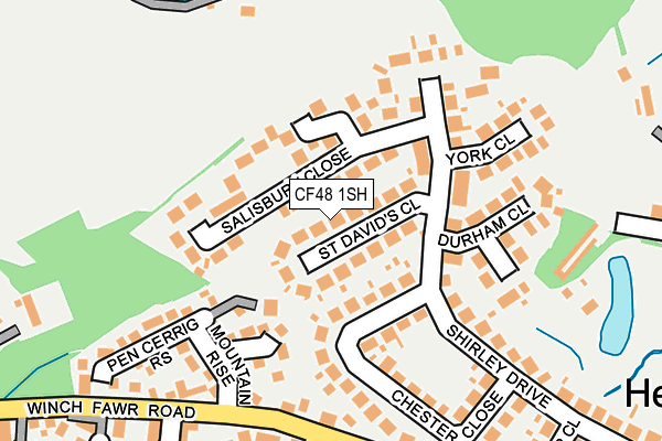 CF48 1SH map - OS OpenMap – Local (Ordnance Survey)