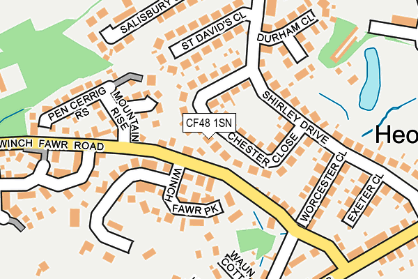 CF48 1SN map - OS OpenMap – Local (Ordnance Survey)