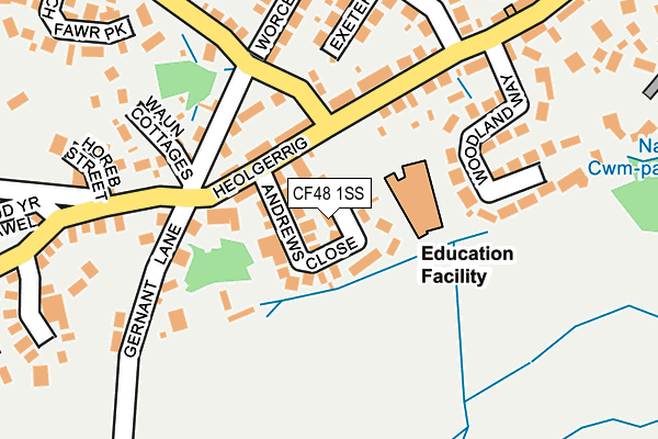 CF48 1SS map - OS OpenMap – Local (Ordnance Survey)