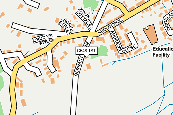 CF48 1ST map - OS OpenMap – Local (Ordnance Survey)