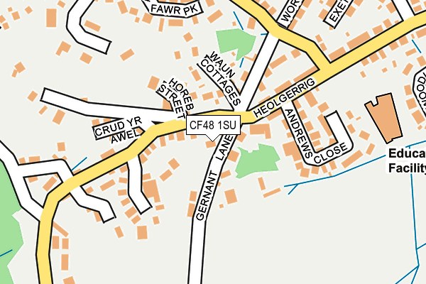 CF48 1SU map - OS OpenMap – Local (Ordnance Survey)