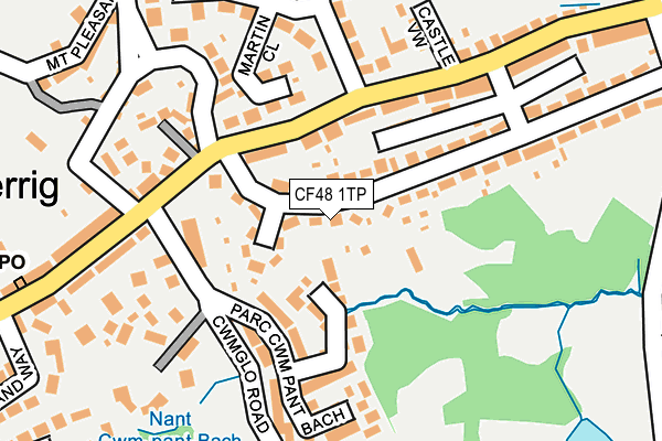 CF48 1TP map - OS OpenMap – Local (Ordnance Survey)