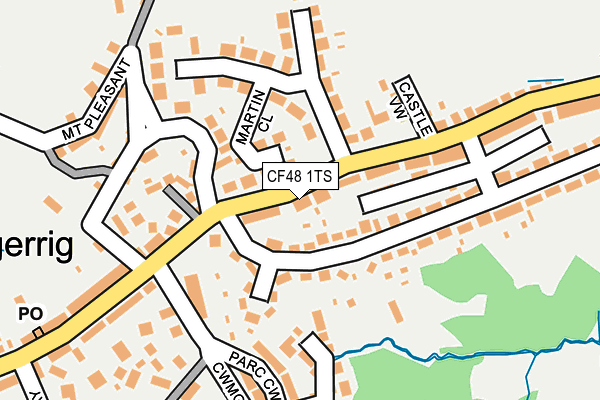 CF48 1TS map - OS OpenMap – Local (Ordnance Survey)