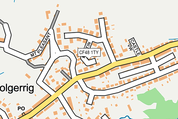 CF48 1TY map - OS OpenMap – Local (Ordnance Survey)