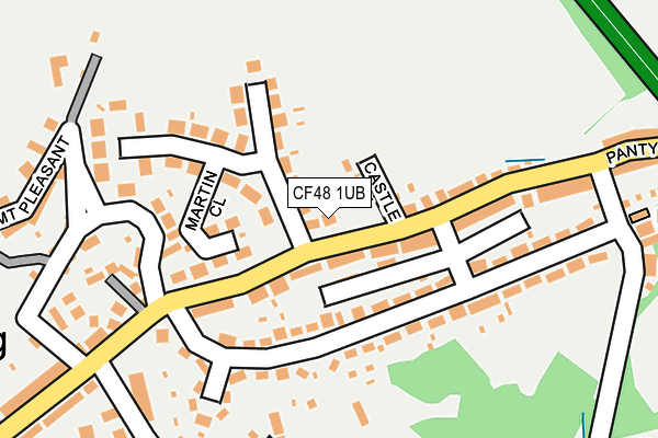 CF48 1UB map - OS OpenMap – Local (Ordnance Survey)