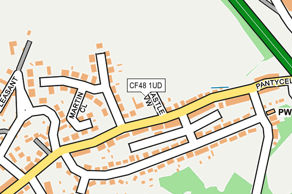 CF48 1UD map - OS OpenMap – Local (Ordnance Survey)