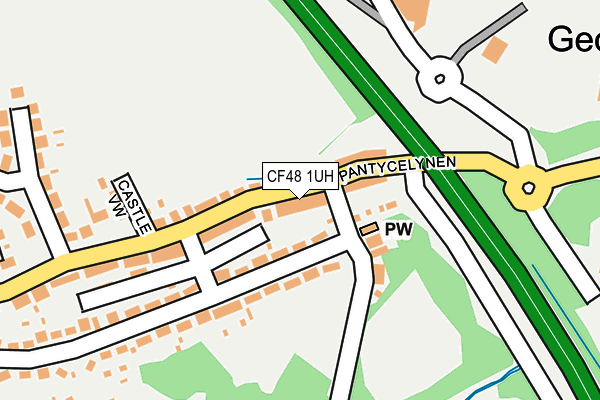 CF48 1UH map - OS OpenMap – Local (Ordnance Survey)