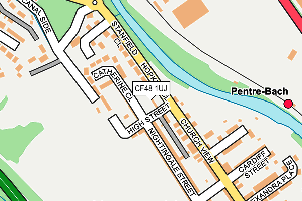 CF48 1UJ map - OS OpenMap – Local (Ordnance Survey)