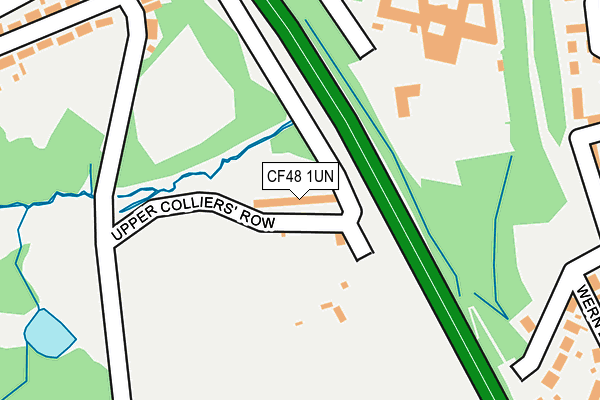 CF48 1UN map - OS OpenMap – Local (Ordnance Survey)