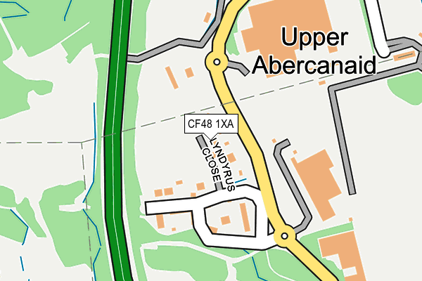 CF48 1XA map - OS OpenMap – Local (Ordnance Survey)