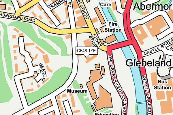 CF48 1YE map - OS OpenMap – Local (Ordnance Survey)