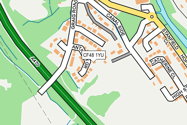 CF48 1YU map - OS OpenMap – Local (Ordnance Survey)