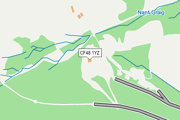 CF48 1YZ map - OS OpenMap – Local (Ordnance Survey)