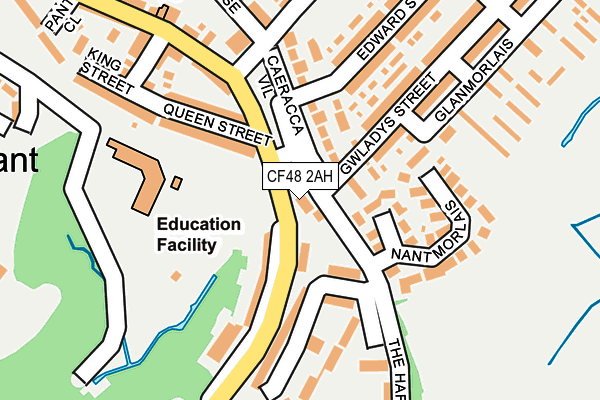 CF48 2AH map - OS OpenMap – Local (Ordnance Survey)