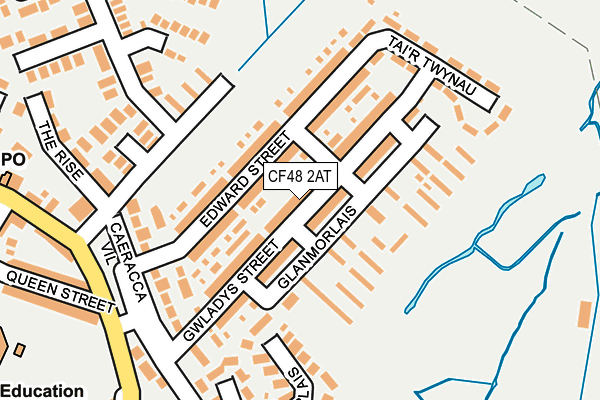 CF48 2AT map - OS OpenMap – Local (Ordnance Survey)