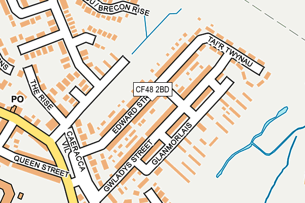 CF48 2BD map - OS OpenMap – Local (Ordnance Survey)