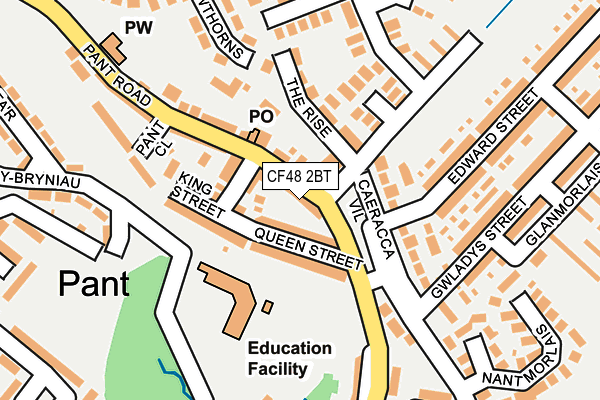 CF48 2BT map - OS OpenMap – Local (Ordnance Survey)