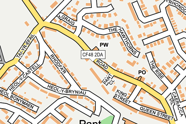 CF48 2DA map - OS OpenMap – Local (Ordnance Survey)