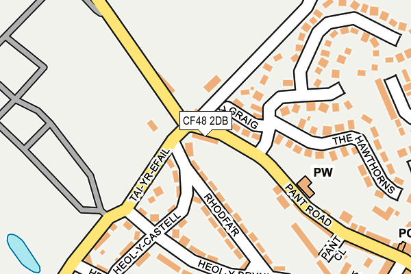 CF48 2DB map - OS OpenMap – Local (Ordnance Survey)