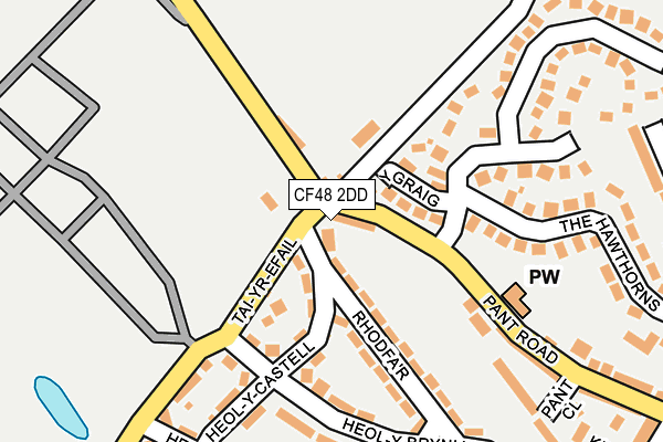 CF48 2DD map - OS OpenMap – Local (Ordnance Survey)