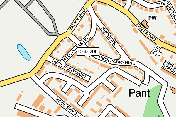 CF48 2DL map - OS OpenMap – Local (Ordnance Survey)