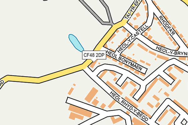 CF48 2DP map - OS OpenMap – Local (Ordnance Survey)