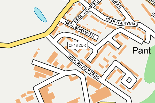 CF48 2DR map - OS OpenMap – Local (Ordnance Survey)