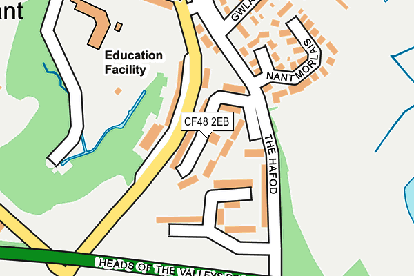 CF48 2EB map - OS OpenMap – Local (Ordnance Survey)