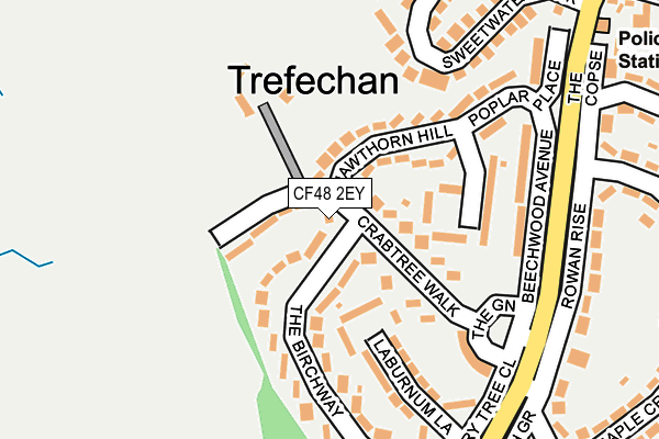 CF48 2EY map - OS OpenMap – Local (Ordnance Survey)