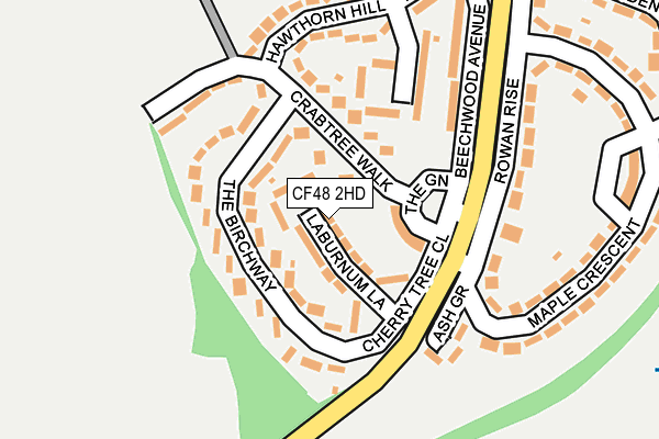 CF48 2HD map - OS OpenMap – Local (Ordnance Survey)