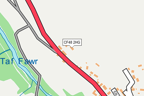 CF48 2HG map - OS OpenMap – Local (Ordnance Survey)