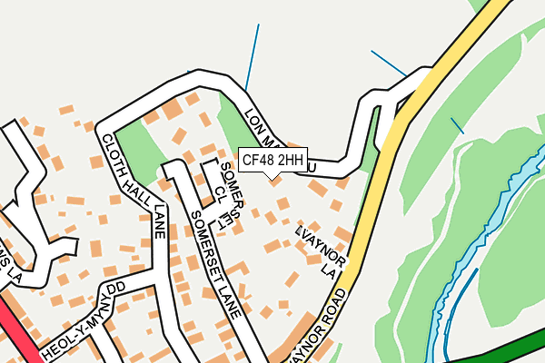 CF48 2HH map - OS OpenMap – Local (Ordnance Survey)