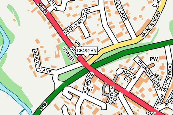 CF48 2HN map - OS OpenMap – Local (Ordnance Survey)