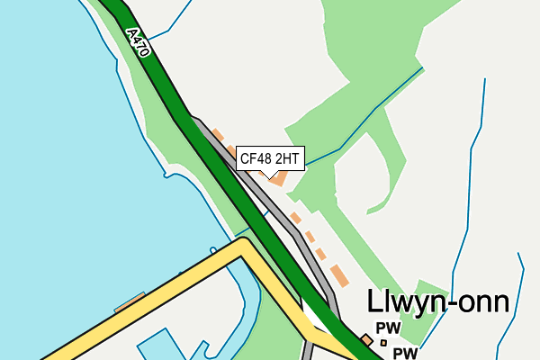 CF48 2HT map - OS OpenMap – Local (Ordnance Survey)