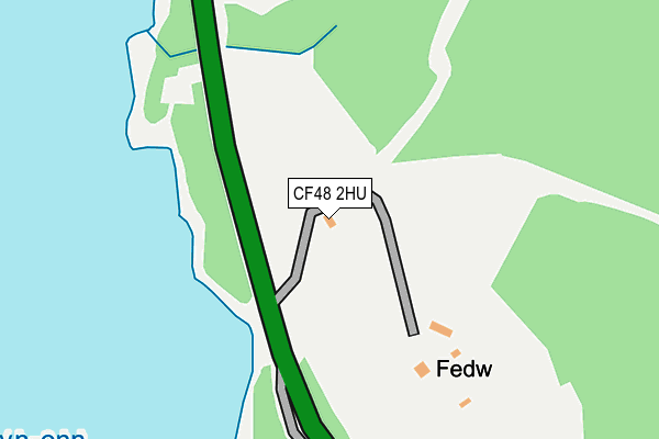 CF48 2HU map - OS OpenMap – Local (Ordnance Survey)