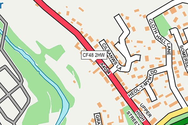CF48 2HW map - OS OpenMap – Local (Ordnance Survey)