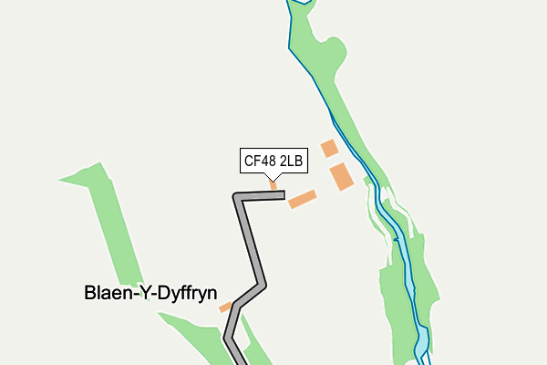 CF48 2LB map - OS OpenMap – Local (Ordnance Survey)