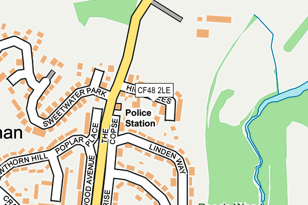 CF48 2LE map - OS OpenMap – Local (Ordnance Survey)