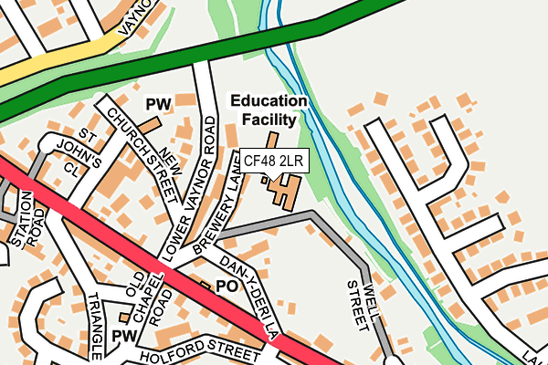 CF48 2LR map - OS OpenMap – Local (Ordnance Survey)