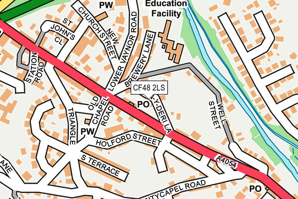 CF48 2LS map - OS OpenMap – Local (Ordnance Survey)