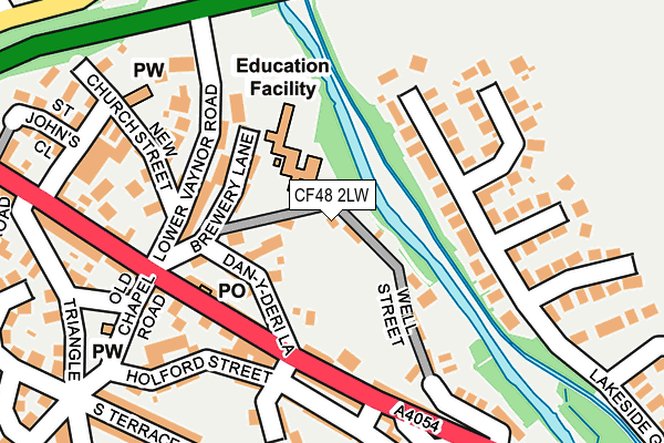 CF48 2LW map - OS OpenMap – Local (Ordnance Survey)